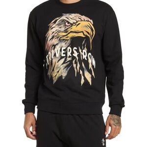 New! Strivers Row Men’s shadow eagle black Sweatshirt Size Small Graphic Logo